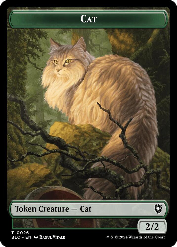 Cat // Beast (0025) Double-Sided Token (26 // 25) (BLC)