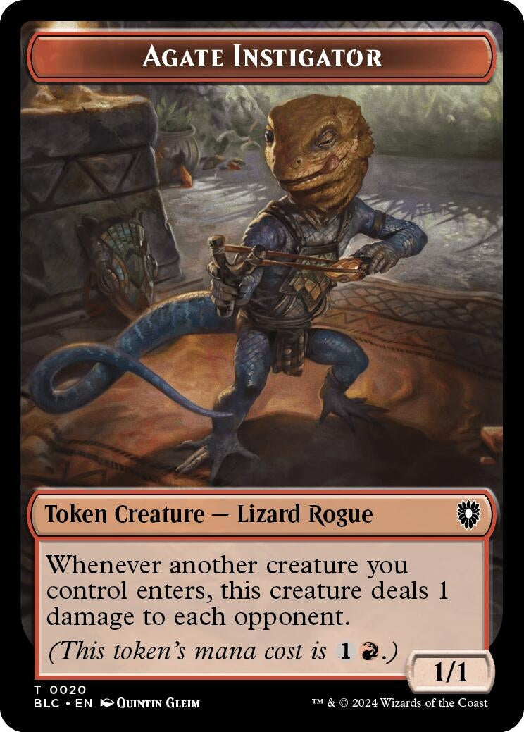 Agate Instigator // Rabbit Double-Sided Token (20 // 3) (BLC)