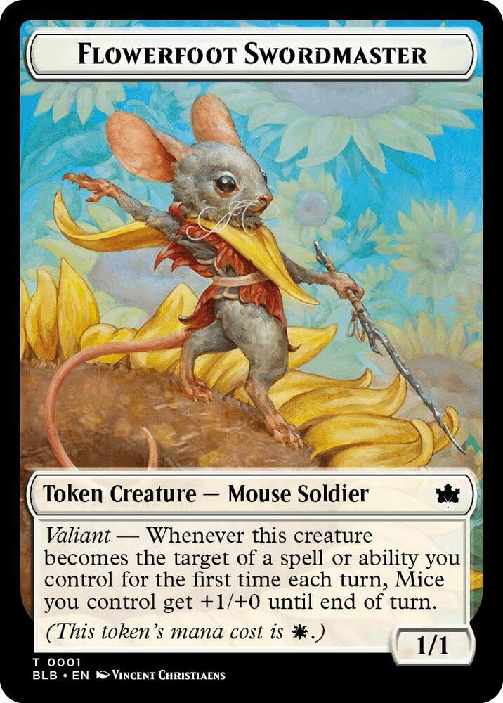 Flowerfoot Swordmaster Token (1) (BLB)
