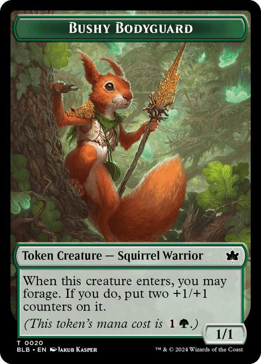 Image for Bushy Bodyguard Token (20) (BLB) - Magic: The Gathering