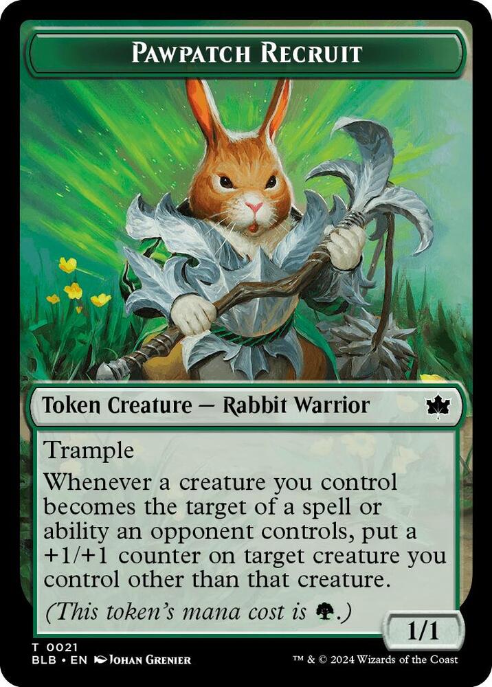 Pawpatch Recruit Token (21) (BLB)