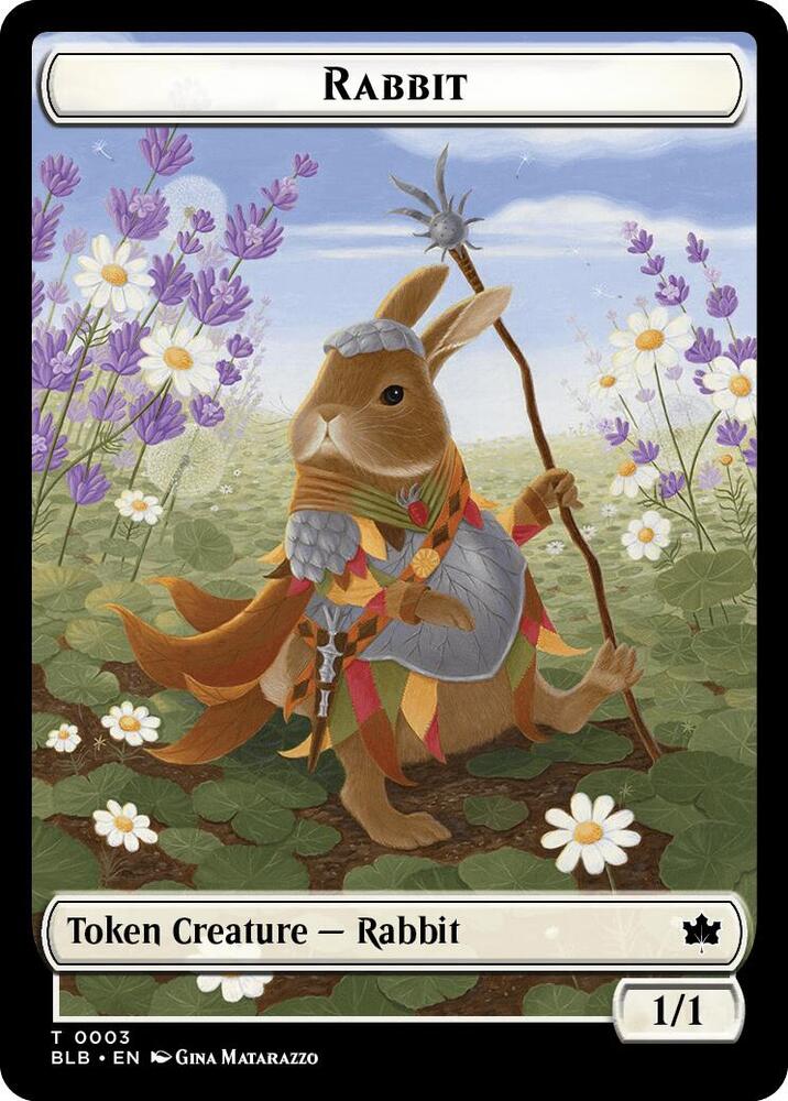 Rabbit // Splash Lasher Double-Sided Token (3 // 8) (BLB)