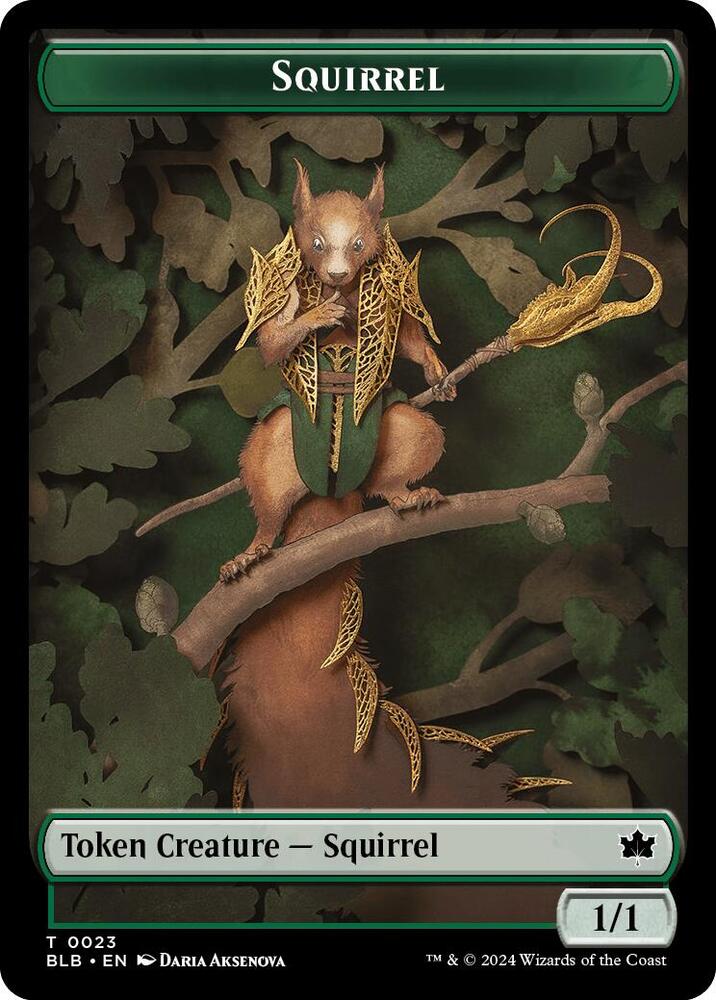 Squirrel // Starscape Cleric Double-Sided Token (23 // 15) (BLB)