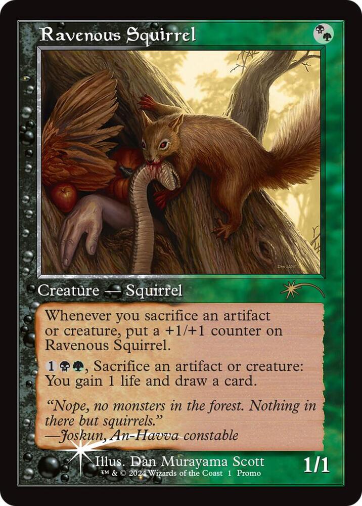 Ravenous Squirrel (Retro Frame) (1) (OHP)