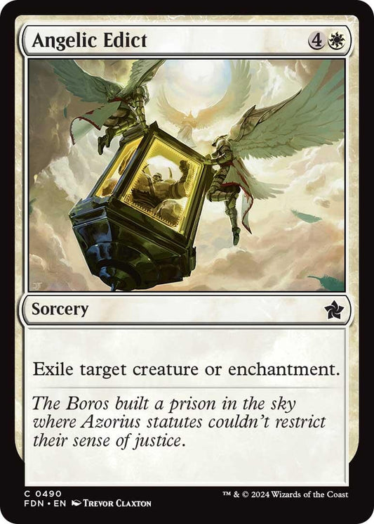 Image for Angelic Edict (490) (FDN) - Magic: The Gathering