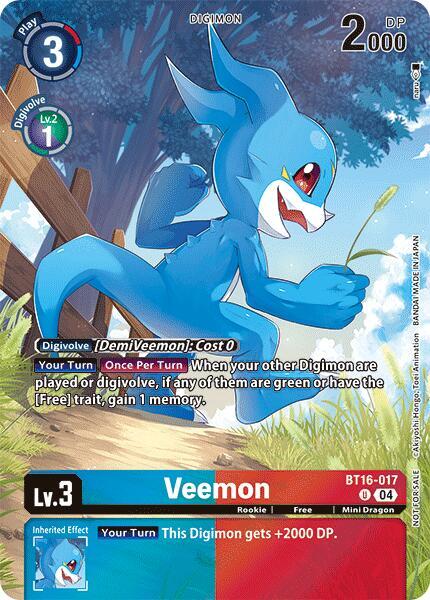 Veemon (Legend Pack 2024) (BT16-017 U) (BT-16)