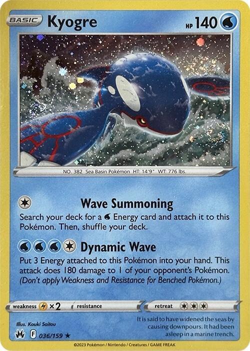 Kyogre - 036/159 (Pixel Holo) (036/159) (MCAP)