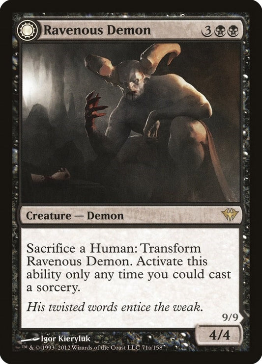Image for Ravenous Demon (71) (DKA) - Magic: The Gathering
