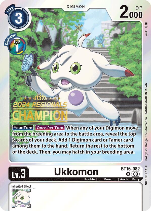 Ukkomon (2024 Regionals Champion) (BT16-082 R) (BT-16)