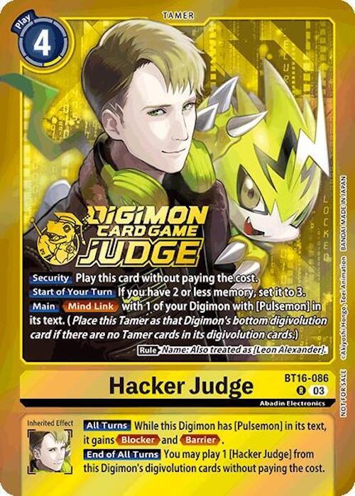 Hacker Judge (Judge Pack 6) (BT16-086 R) (BT-16)