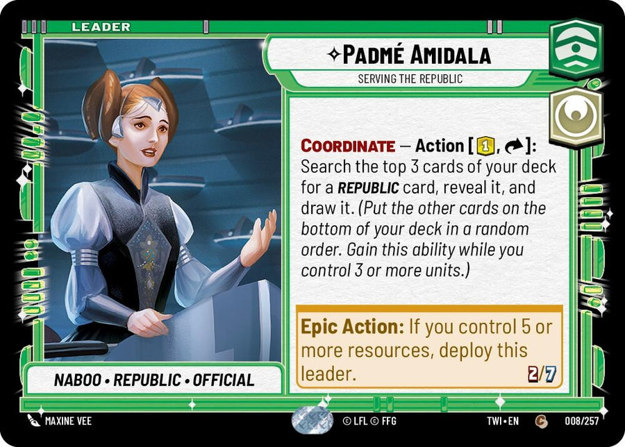 Padmé Amidala - Serving the Republic (008/257) (TWI)