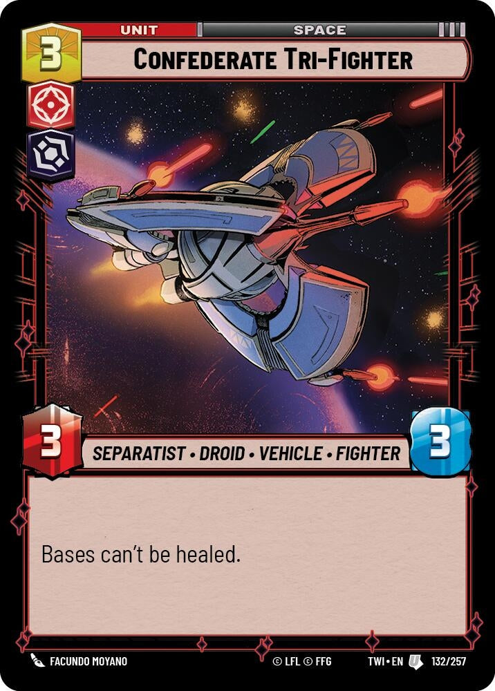 Confederate Tri-Fighter (132/257) (TWI)