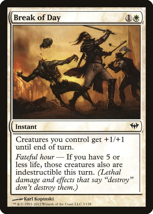 Image for Break of Day (3) (DKA) - Magic: The Gathering
