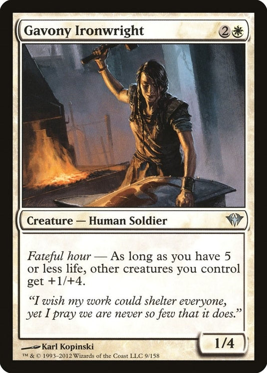 Image for Gavony Ironwright (9) (DKA) - Magic: The Gathering