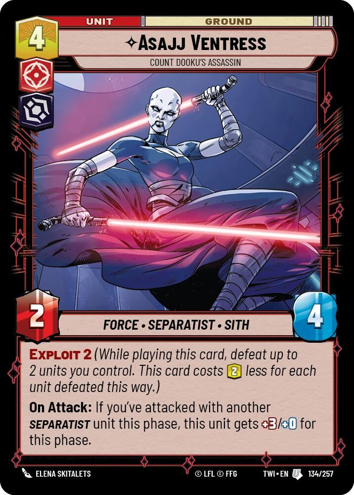 Asajj Ventress - Count Dooku's Assassin (134/257) (TWI)