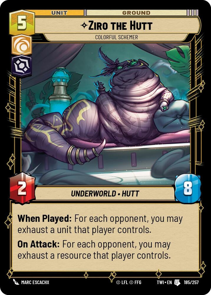 Ziro the Hutt - Colorful Schemer (185/257) (TWI)
