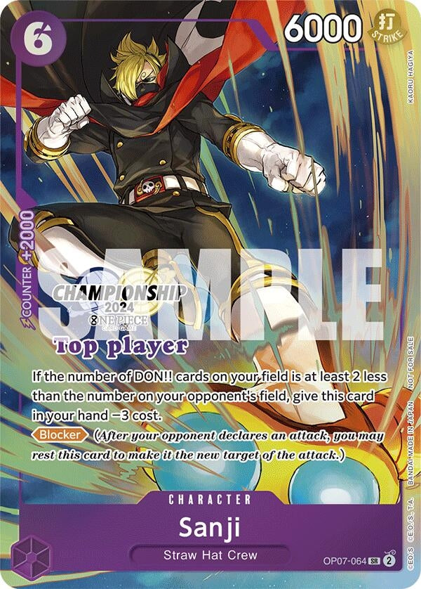 Sanji (Championship 2024 Top Player Pack) (OP07-064) (OP-PR)