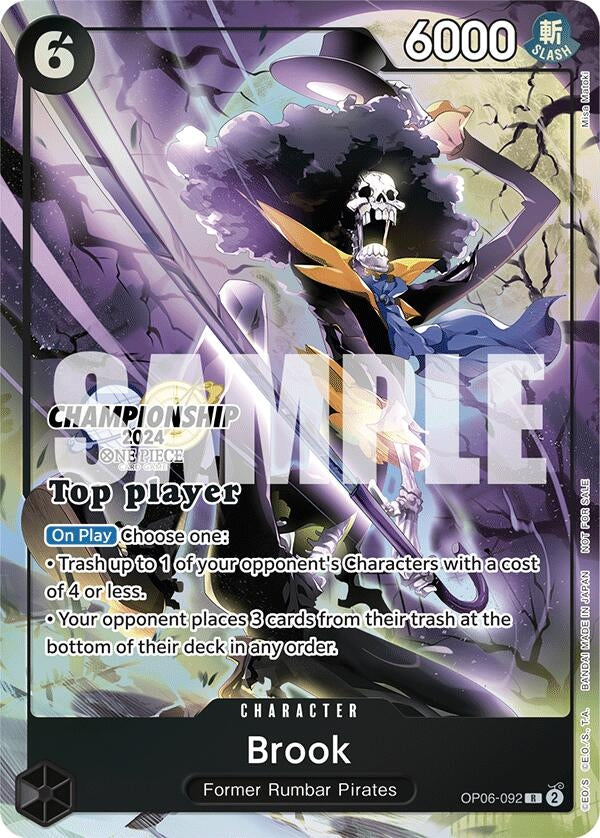 Brook (Championship 2024 Top Player Pack) (OP06-092) (OP-PR)