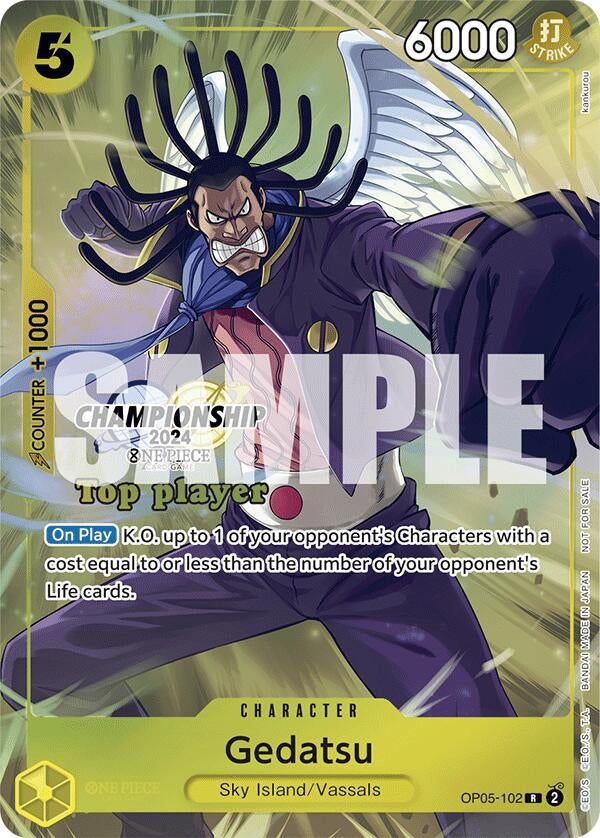 Gedatsu (Championship 2024 Top Player Pack) (OP05-102) (OP-PR)