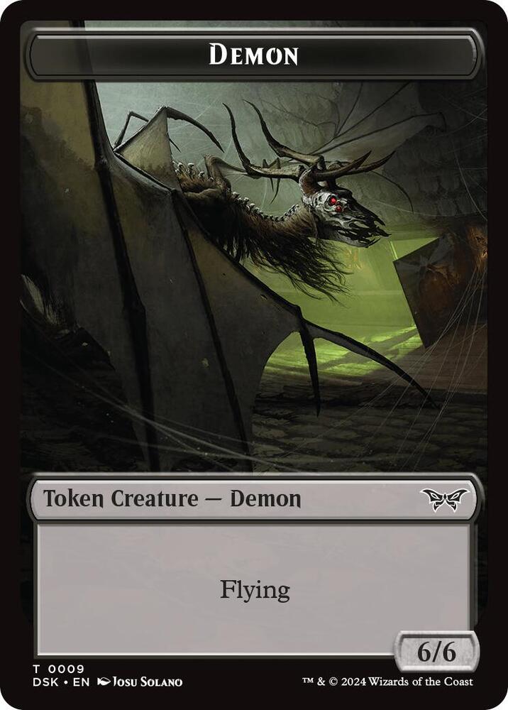 Demon // Manifest Double-Sided Token (9 // 18) (DSK)
