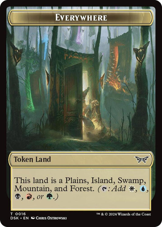Image for Everywhere // Manifest Double-Sided Token (16 // 18) (DSK) - Magic: The Gathering