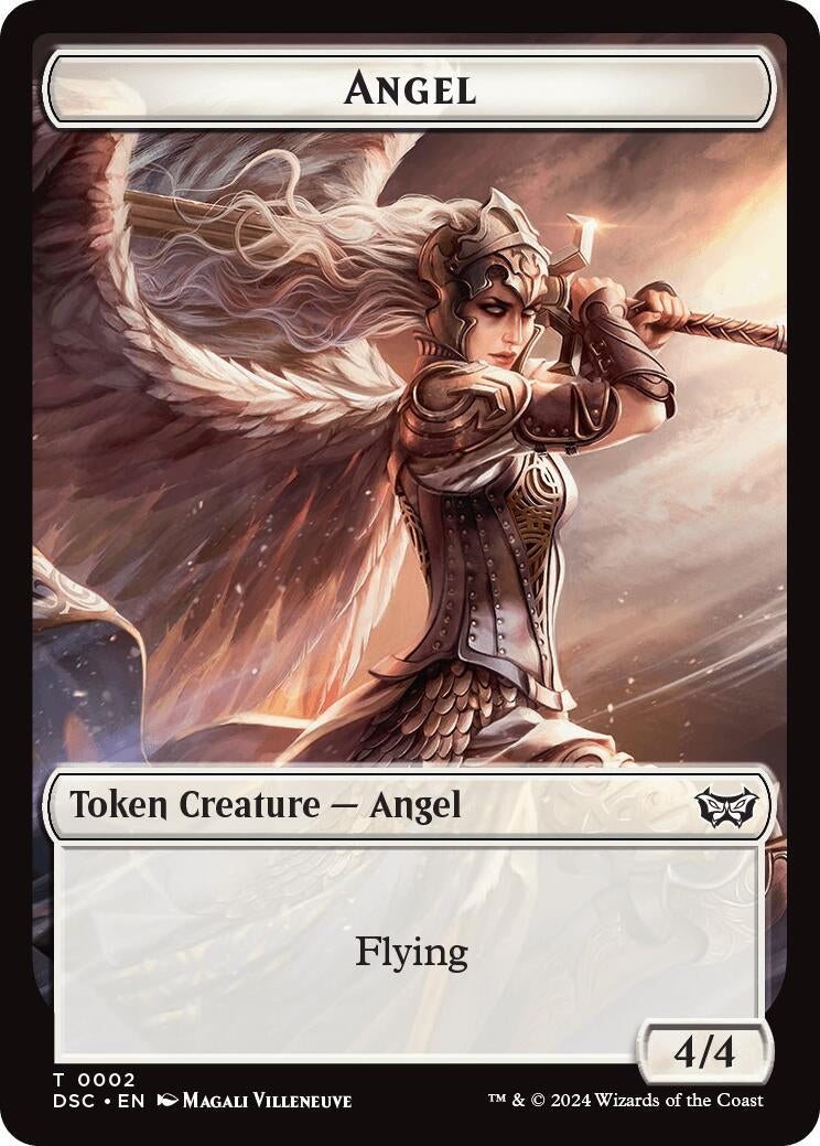 Angel // Glimmer Double-Sided Token (2 // 4) (DSC)