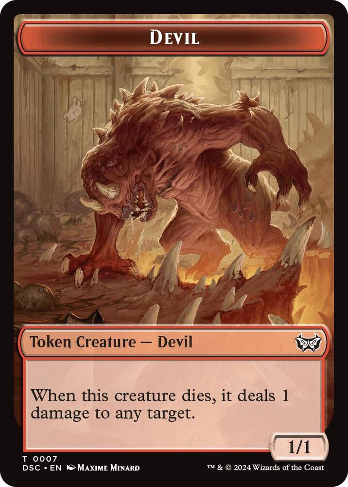 Devil // Scarecrow Double-Sided Token (7 // 23) (DSC)
