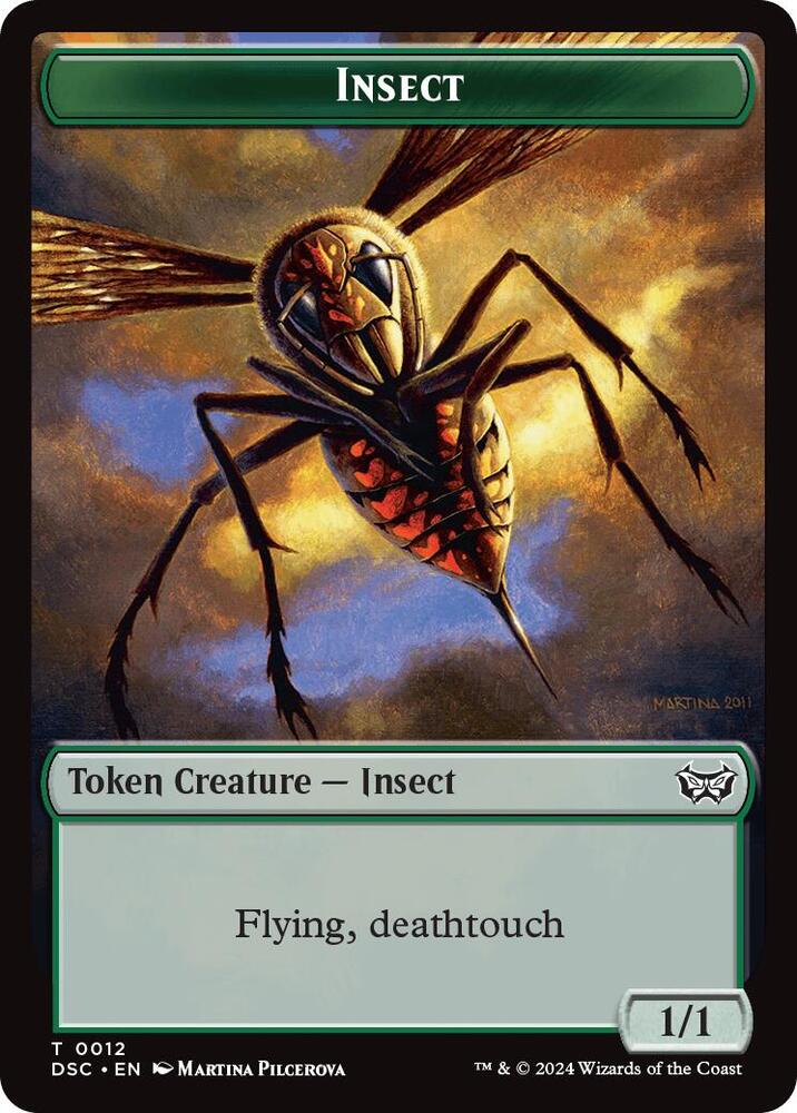 Insect (0012) // Ooze (0013) Double-Sided Token (12 // 13) (DSC)