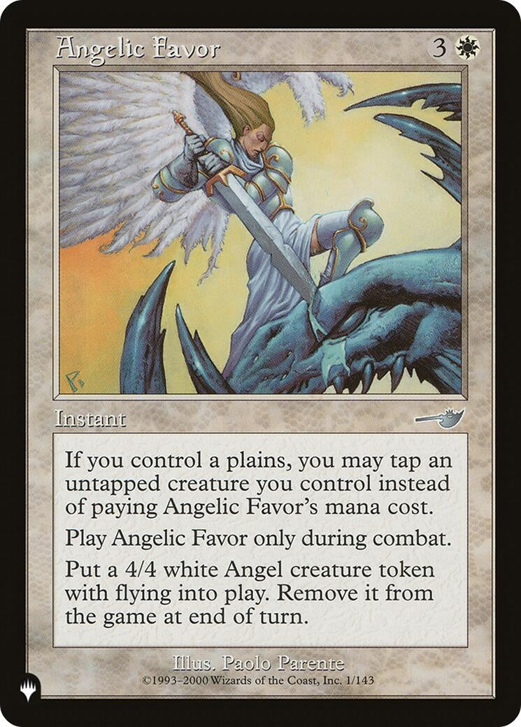 Angelic Favor (1/143) (LIST)