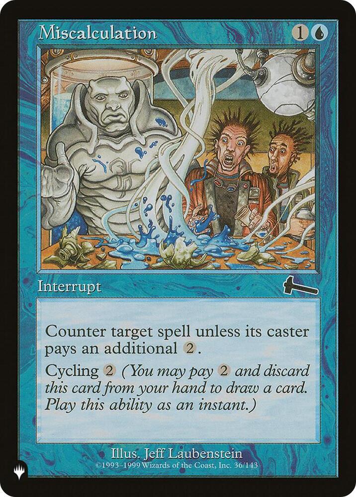 Miscalculation (36/143) (LIST)