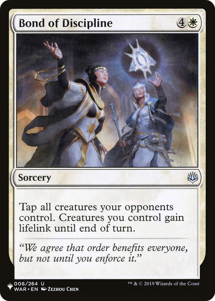 Bond of Discipline (006/264) (LIST)