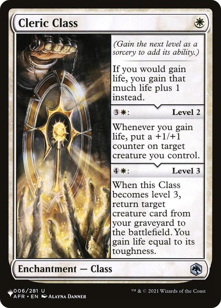 Cleric Class (006/281) (LIST)