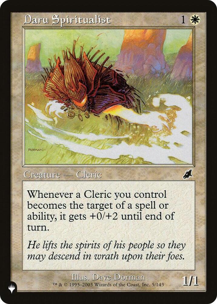 Daru Spiritualist (5/143) (LIST)