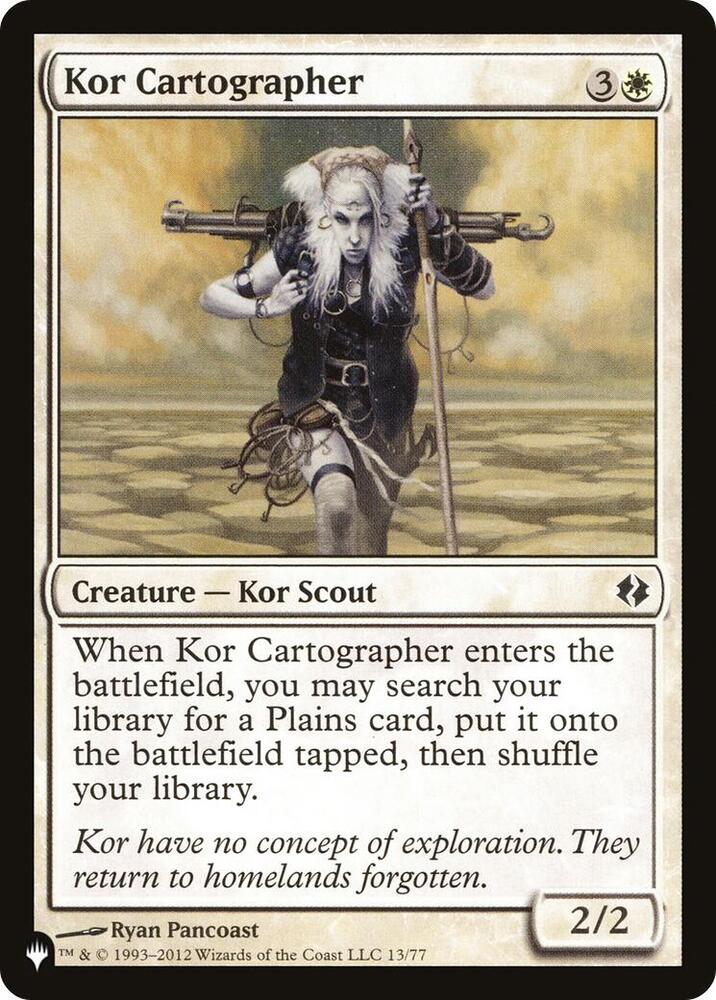 Kor Cartographer (13/77) (LIST)