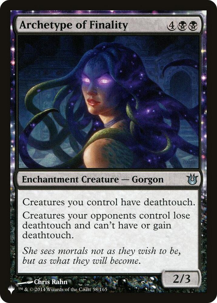 Archetype of Finality (58/165) (LIST)