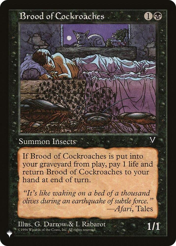 Brood of Cockroaches (LIST)
