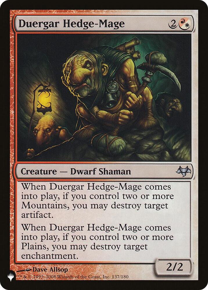 Duergar Hedge-Mage (137/180) (LIST)
