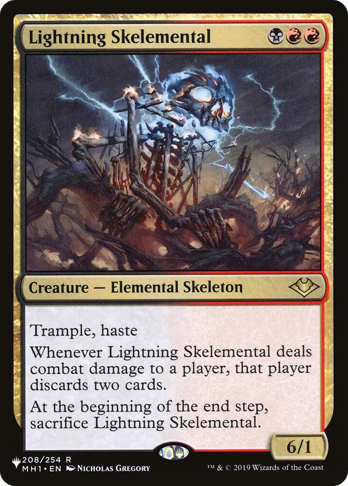 Lightning Skelemental (208/254) (LIST)