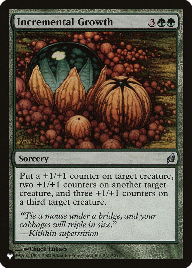 Incremental Growth (221/301) (LIST)