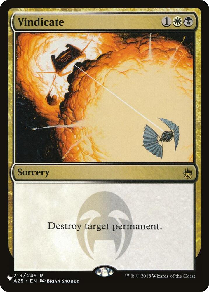 Vindicate (219/249) (LIST)