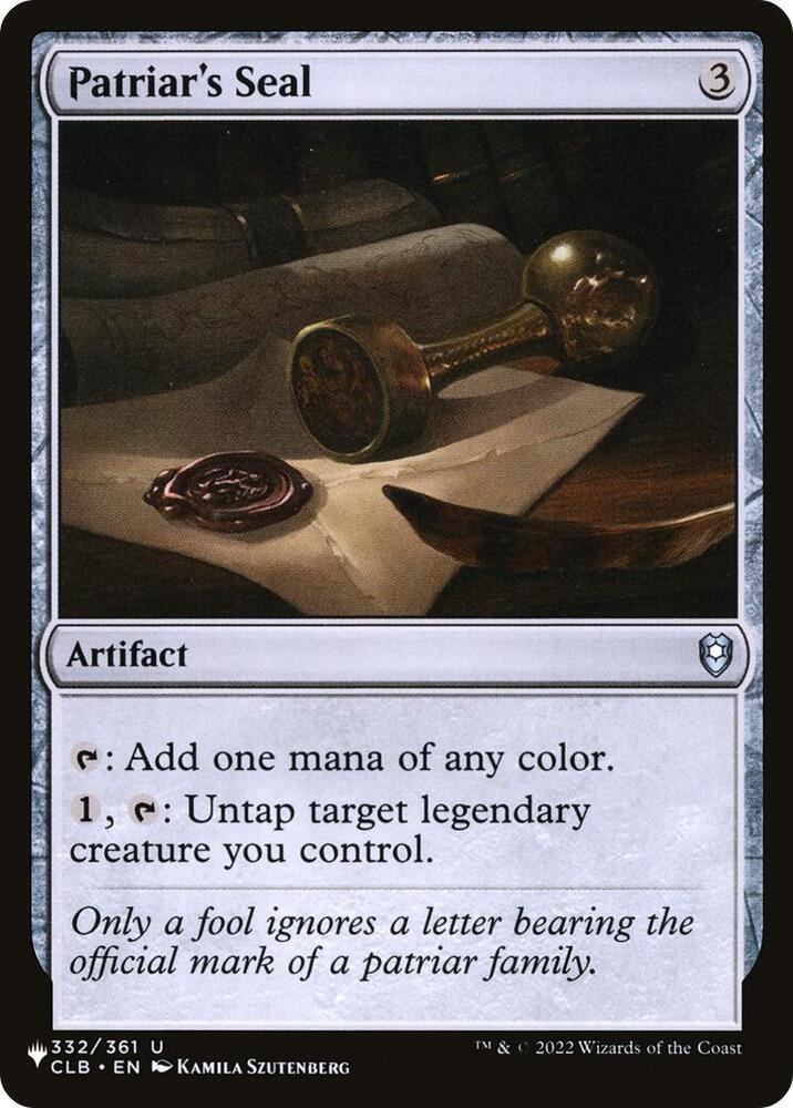 Patriar's Seal (332/361) (LIST)