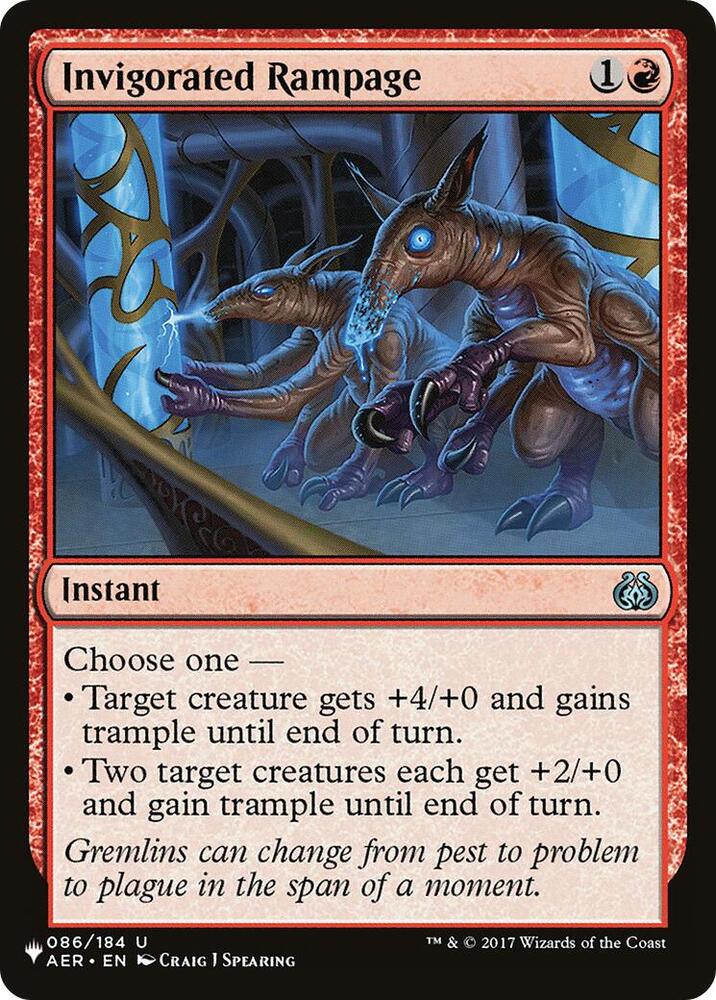Invigorated Rampage (086/184) (LIST)