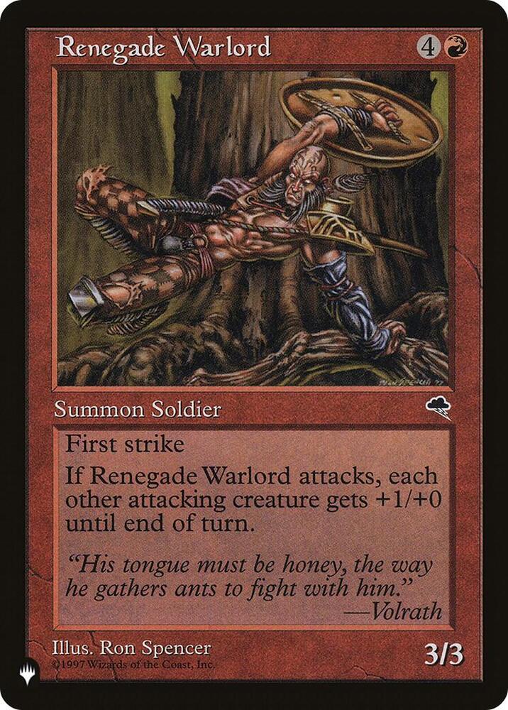 Renegade Warlord (LIST)