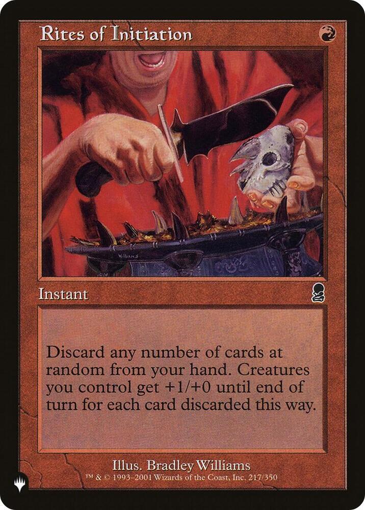 Rites of Initiation (217/350) (LIST)