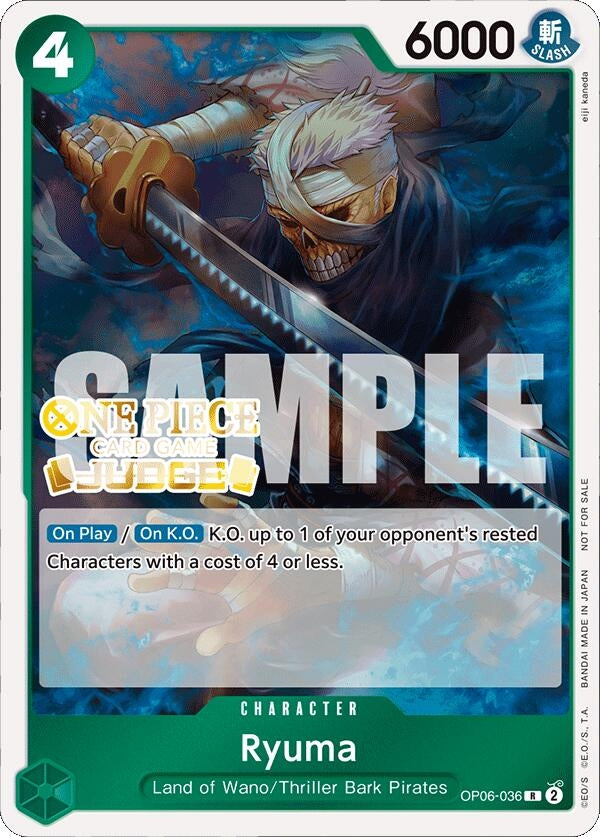 Ryuma (Judge Pack Vol. 4) (OP06-036) (OP-PR)