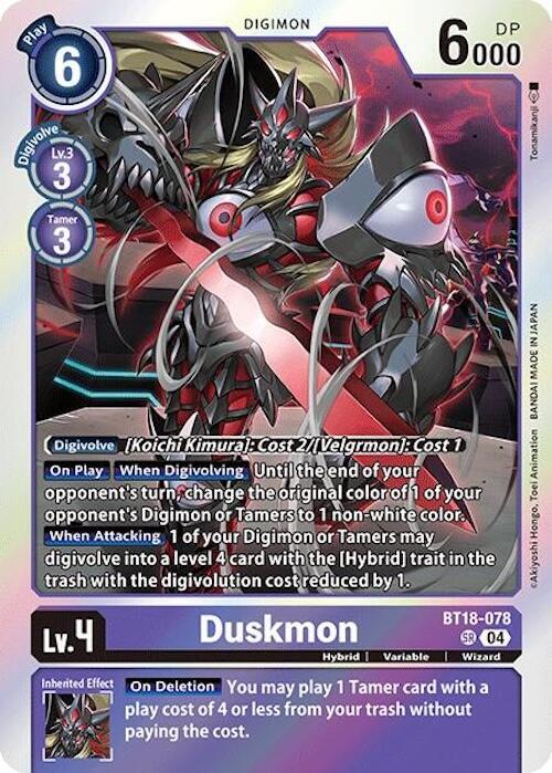 Duskmon (BT18-078 SR) (BT18-19)