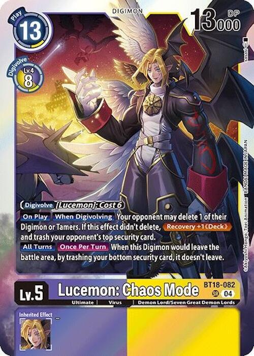 Lucemon: Chaos Mode (BT18-082 SR) (BT18-19)