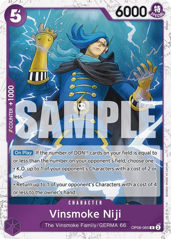 Vinsmoke Niji (OP06-065) (Jolly Roger Foil) (OP06-065) (PRB-01)