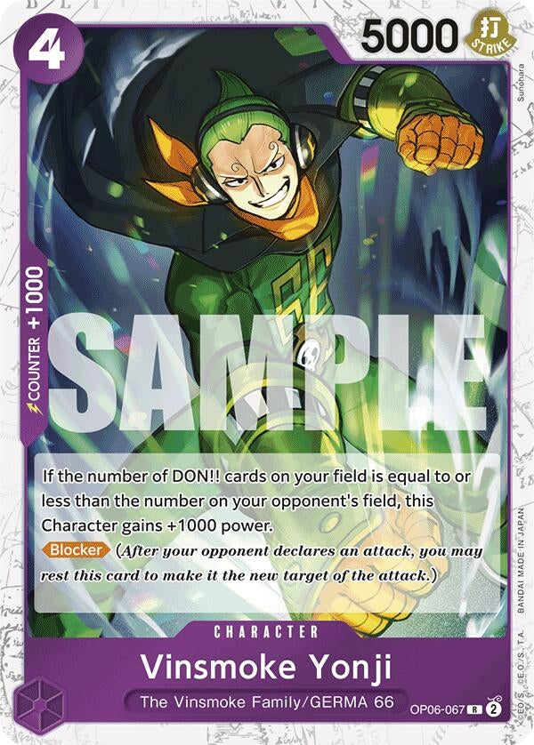 Vinsmoke Yonji (OP06-067) (Jolly Roger Foil) (OP06-067) (PRB-01)