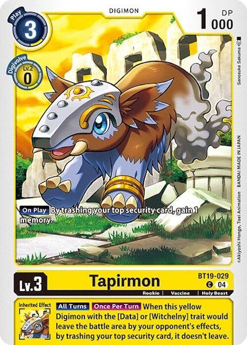 Tapirmon (BT19-029 C) (BT18-19)